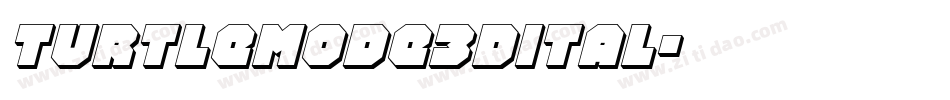 turtlemode3dital字体转换