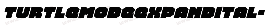 turtlemodeexpandital字体转换