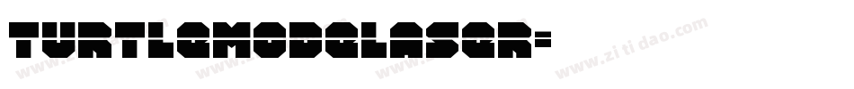 turtlemodelaser字体转换
