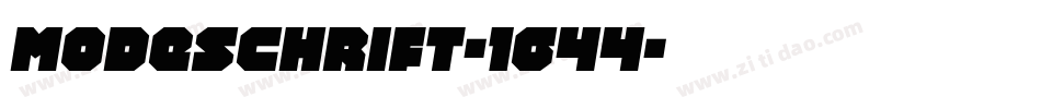 Modeschrift-1644字体转换