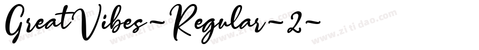 GreatVibes-Regular-2字体转换