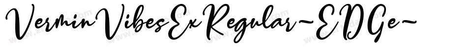 VerminVibesExRegular-EDGe字体转换