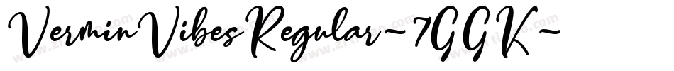 VerminVibesRegular-7GGK字体转换