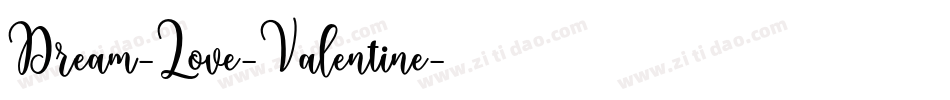 Dream-Love-Valentine字体转换