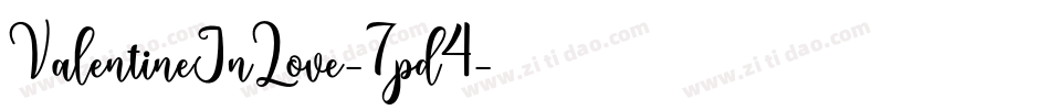 ValentineInLove-7pd4字体转换