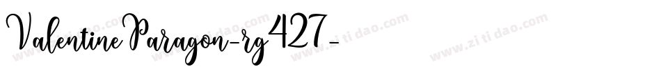 ValentineParagon-rg427字体转换