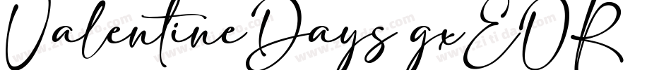ValentineDays-gxEOR字体转换
