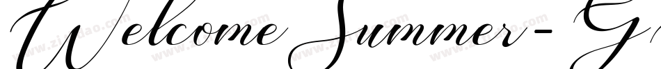 WelcomeSummer-GOqXP字体转换