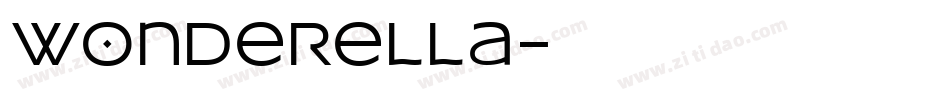 wonderella字体转换