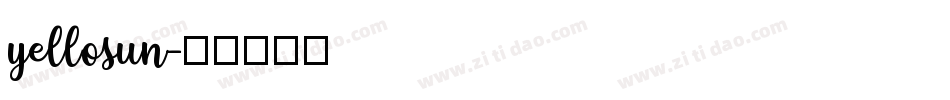 yellosun字体转换