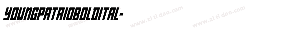 youngpatrioboldital字体转换