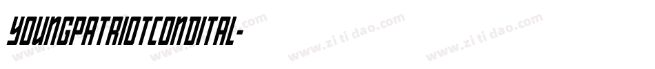 youngpatriotcondital字体转换
