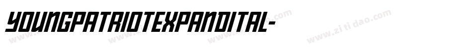 youngpatriotexpandital字体转换