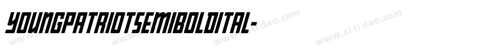 youngpatriotsemiboldital字体转换
