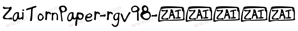ZaiTornPaper-rgv98字体转换
