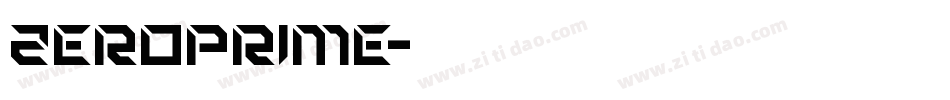 zeroprime字体转换