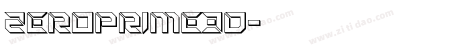 zeroprime3d字体转换