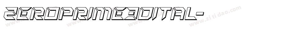 zeroprime3dital字体转换