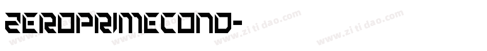 zeroprimecond字体转换