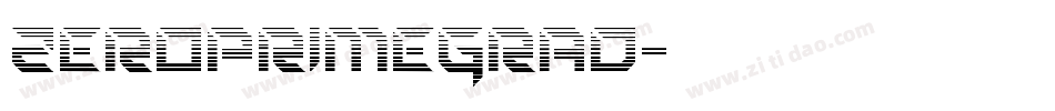 zeroprimegrad字体转换