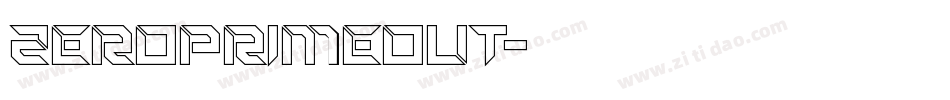 zeroprimeout字体转换