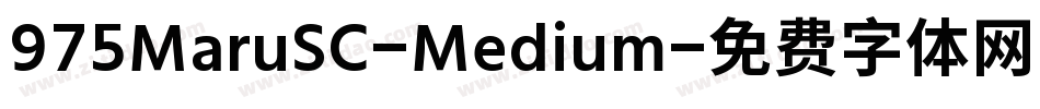 975MaruSC-Medium字体转换