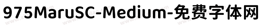 975MaruSC-Medium字体转换