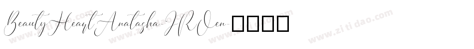 BeautyHeartAnatasha-JROen字体转换