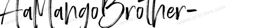 AaMangoBrother字体转换
