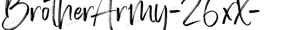 BrotherArmy-26xX字体转换