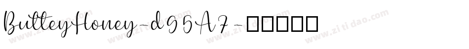 ButteyHoney-d95A7字体转换