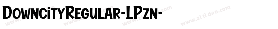 DowncityRegular-LPzn字体转换