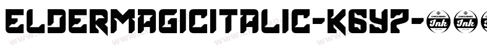 ElderMagicItalic-K6Y7字体转换