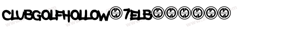 ClubGolfHollow-7eLB字体转换