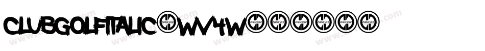 ClubGolfItalic-wV4w字体转换