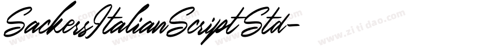 SackersItalianScriptStd字体转换