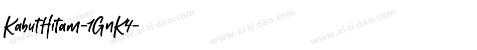 KabutHitam-1GnK4字体转换