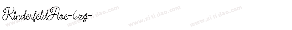 KinderfeldAoe-6zg字体转换