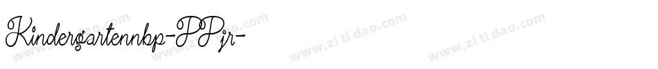 Kindergartennbp-PPjr字体转换