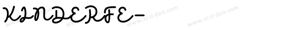 KINDERFE字体转换