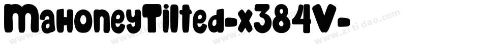 MahoneyTilted-x384V字体转换