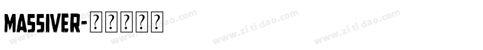 MASSIVER字体转换