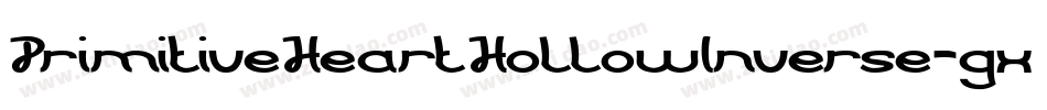 PrimitiveHeartHollowInverse-gxjx6字体转换