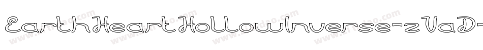 EarthHeartHollowInverse-zVaD字体转换