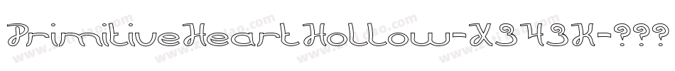 PrimitiveHeartHollow-X343K字体转换 PrimitiveHeartHollow-X343K字体转换