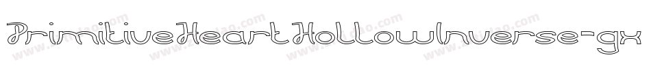 PrimitiveHeartHollowInverse-gxjx6字体转换