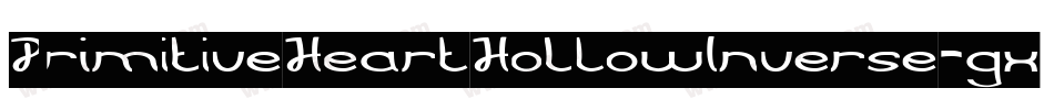PrimitiveHeartHollowInverse-gxjx6字体转换