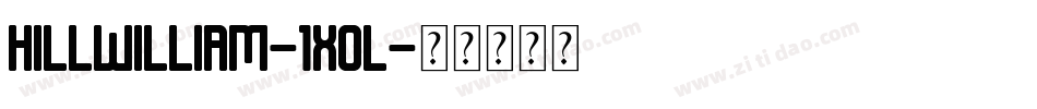Hillwilliam-1XOL字体转换