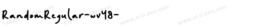 RandomRegular-wv48字体转换