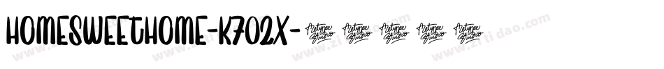 HomeSweetHome-K7O2X字体转换
